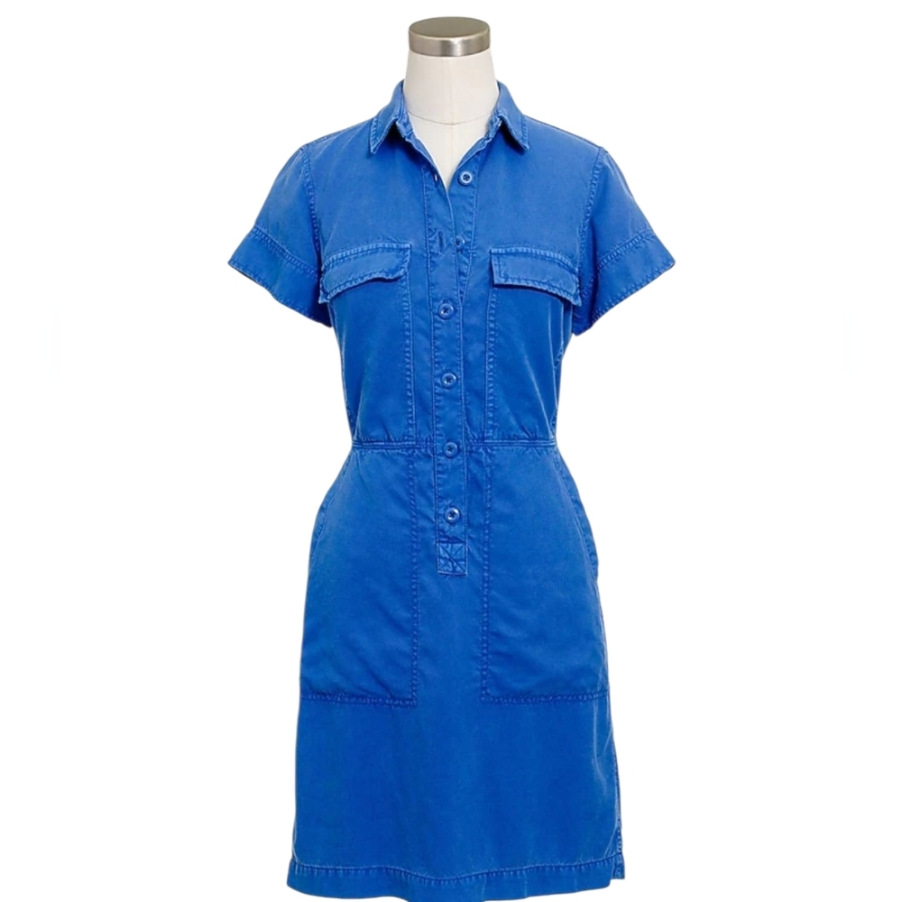 J. Crew Drapey Oxford Dress Size 8